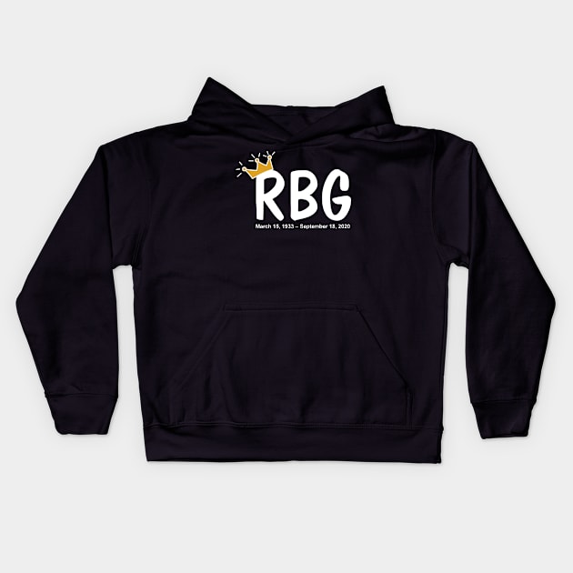 Ruth Bader Ginsburg  Notorious RBG Gift Kids Hoodie by FisherSmalljLyEv